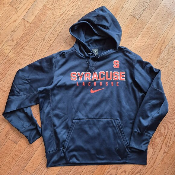 Nike Syracuse Lacrosse Men's Therma Hoodie Sweatshirt XL - Picture 1 of 11